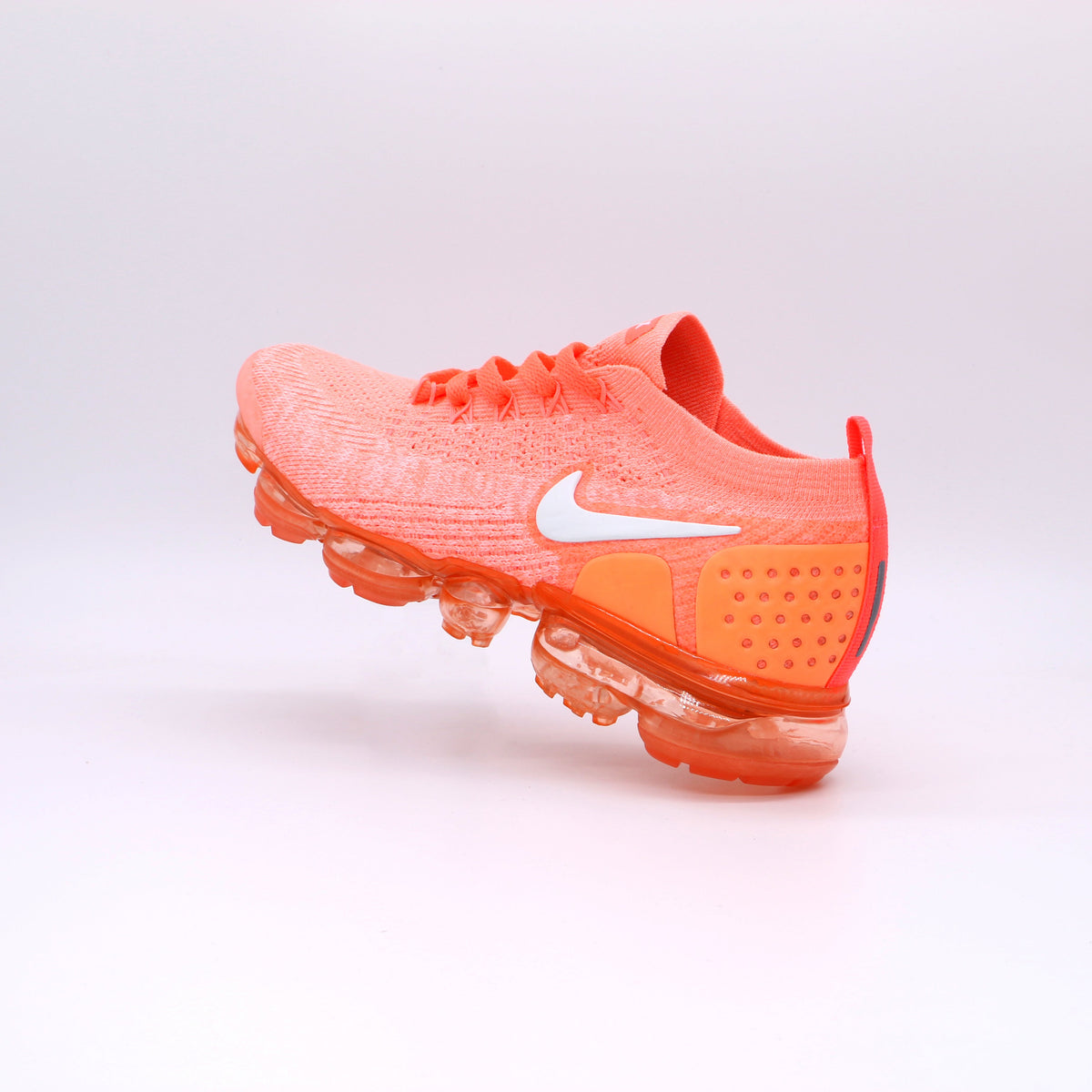 Nike Air VaporMax 2018 Flyknit Sneakers in Orange 942843-800 - product image from the listing.