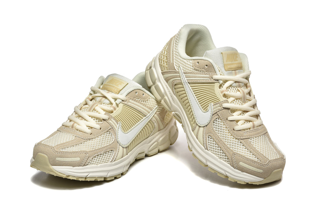 Beige and White Nike Zoom Vomero 5 Sneakers - product image from the listing.
