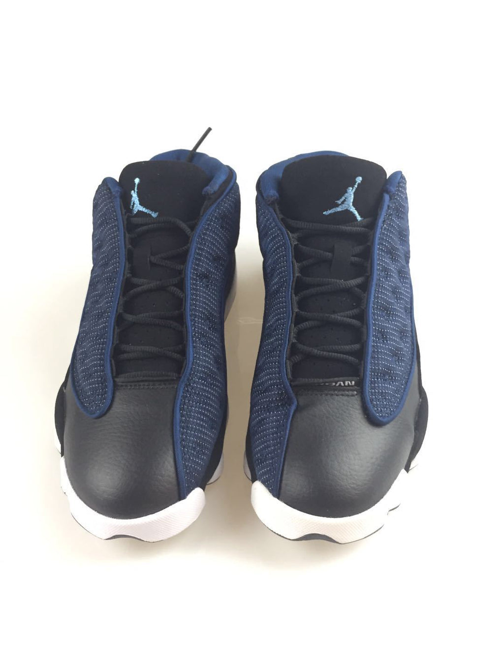 Navy and Volt Jordan Flight Club 91 Sneakers - product image from the listing.