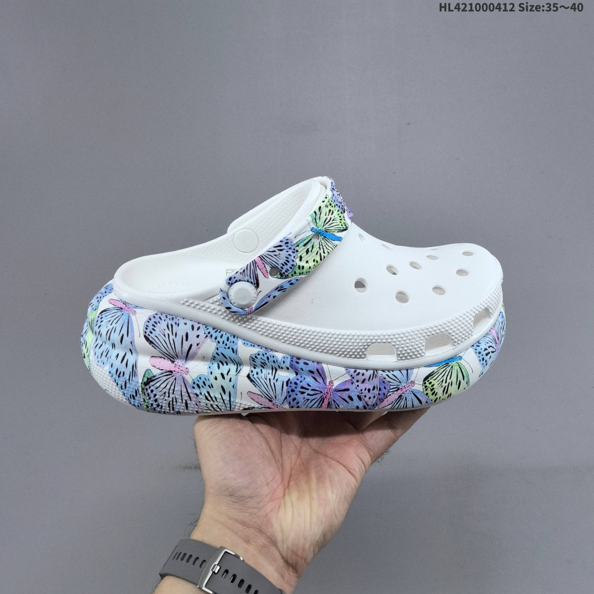 Classic Platform Clogs with Butterfly Print by Crocs - product image from the listing.