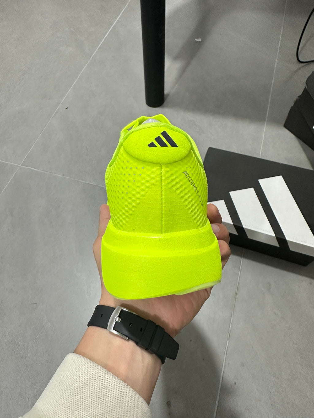 Adidas Lightstrike Pro Running Shoes Neon in Green - product image from the listing.