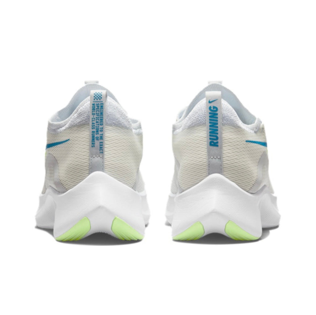 Nike Zoom Fly 4 Running Shoes in White Yellow CT2392-100 - product image from the listing.