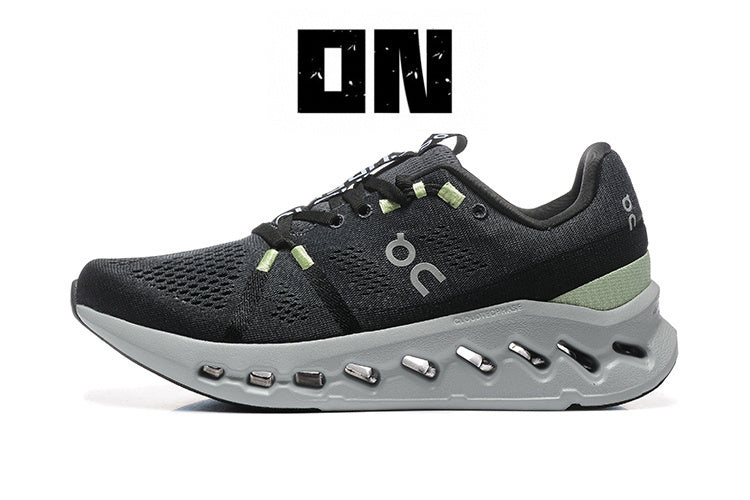 Black and Glacier On Cloudsurfer Running Shoes - product image from the listing.