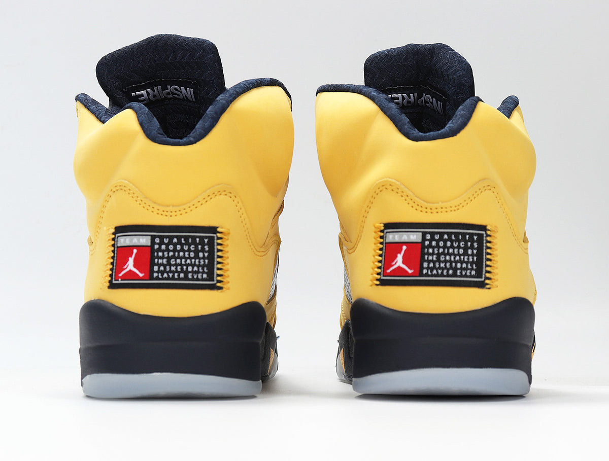 Jordan Spizike High-Top Sneakers in Black Yellow CQ9541-704 - product image from the listing.