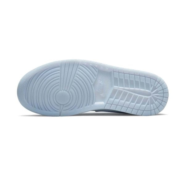 Women's Air Jordan 1 Mid "Wolf Grey Aluminum" - product image from the listing.