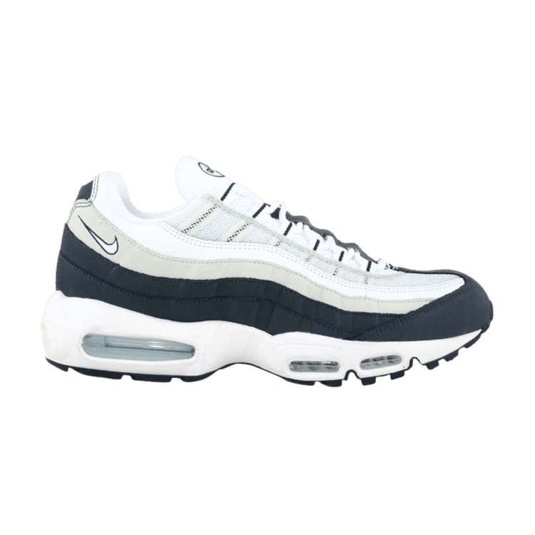 Nike Air Max 95 in White Midnight Navy - product image from the listing.