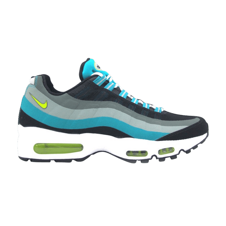 Nike Air Max 95 No Sew Running Sneakers Black/Venom Green-Turbo in Green - product image from the listing.