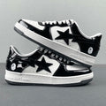 BAPE STA Low Sneakers in Black and White 1H70-191-001 - product image from the listing.