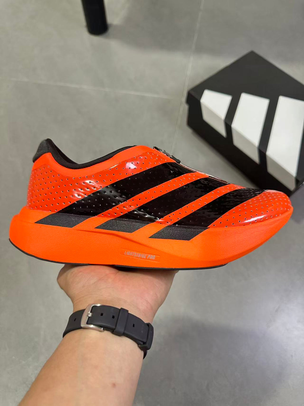 adidas Terrex Agravic Pro Trail Running Shoes in Orange Black - product image from the listing.