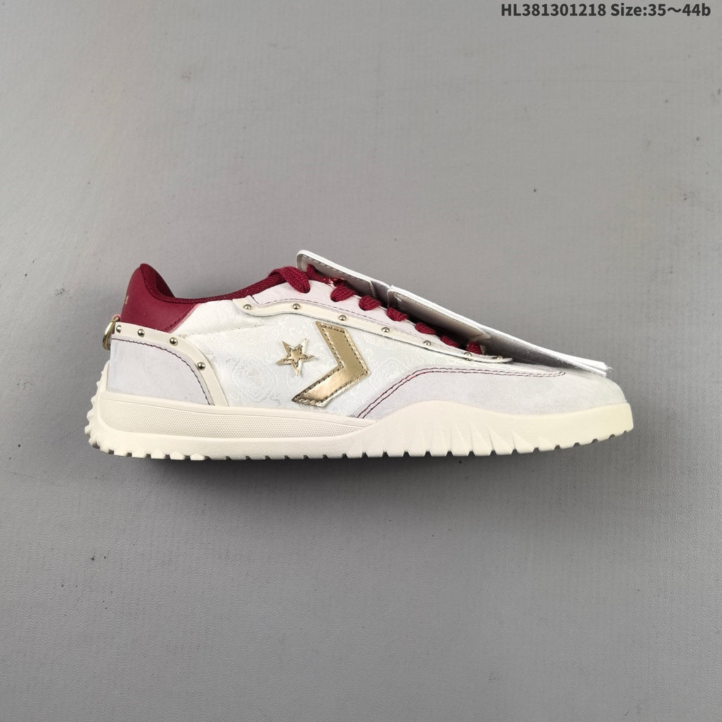 Converse 1970 Low-Top Sneakers in White Burgundy Gold - product image from the listing.