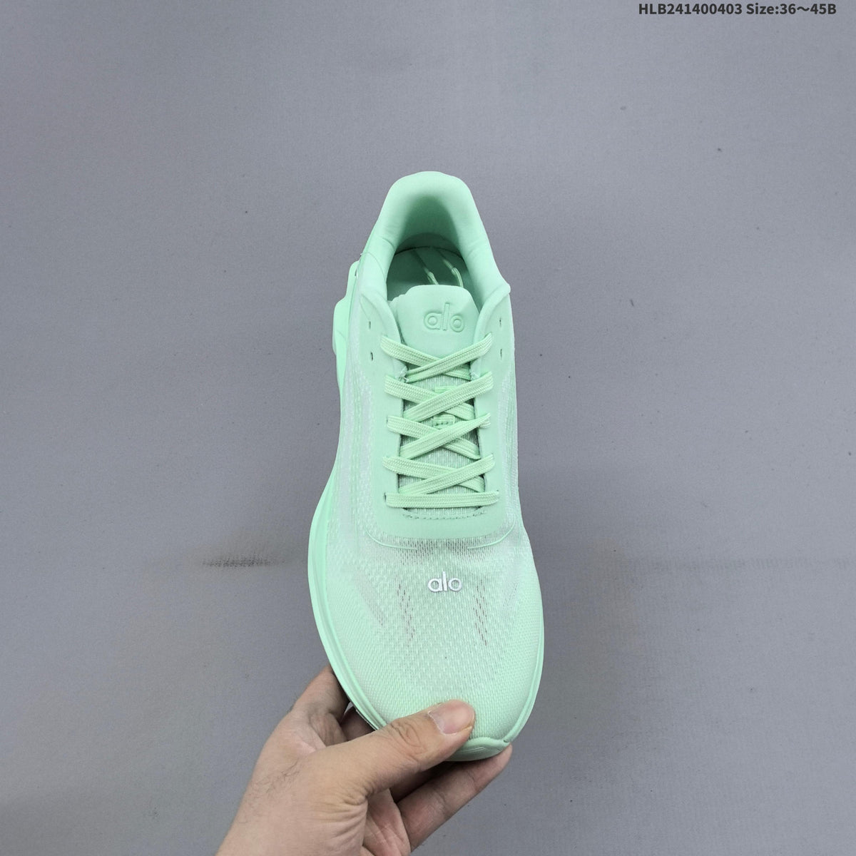 Mint Green Alo Yoga Alo Runner Low-Top Sneakers - product image from the listing.