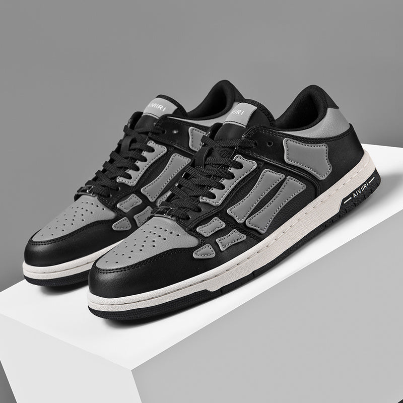 AIVIIRI Low-Top Sneakers in Black and Gray - product image from the listing.