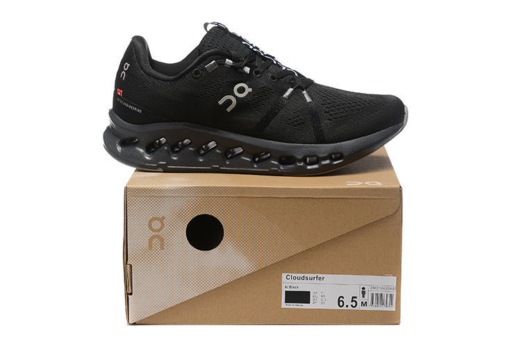 On Cloudsurfer Running Shoes in Black - product image from the listing.