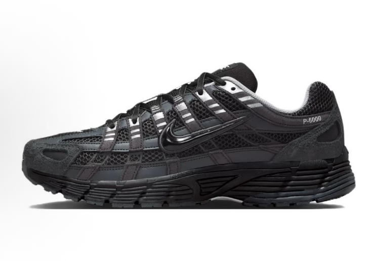 Nike P-6000 Sneakers in Black and Grey - product image from the listing.