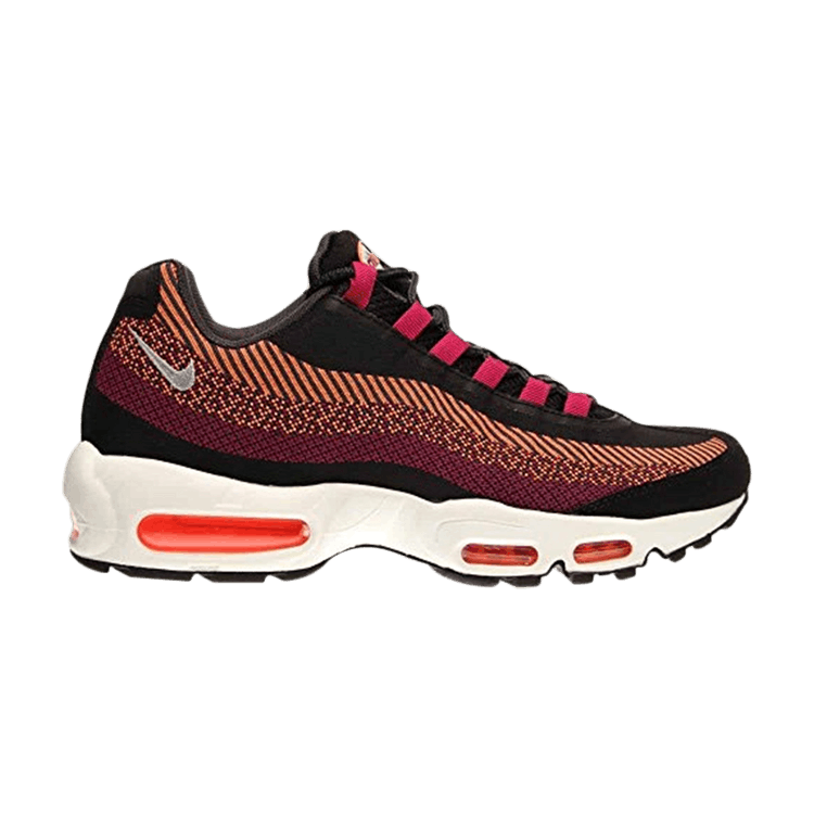 Nike Air Max 95 JCRD Black/Metallic Silver-Anthracite-Total in Orange - product image from the listing.