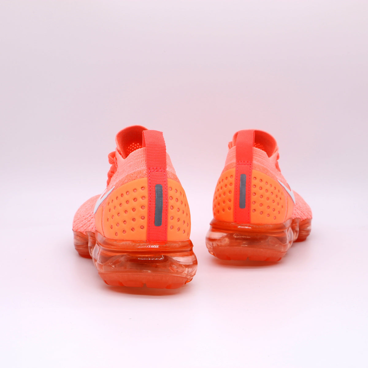 Nike Air VaporMax 2018 Flyknit Sneakers in Orange 942843-800 - product image from the listing.