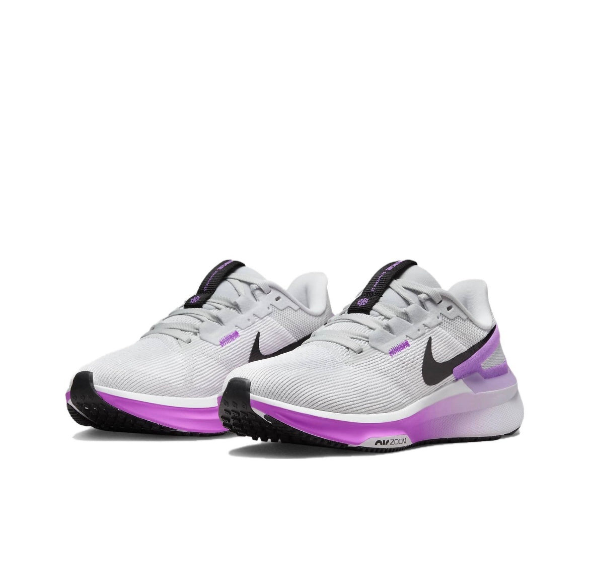 Nike Structure 25 Running Shoes in White Purple DJ7884-100 - product image from the listing.