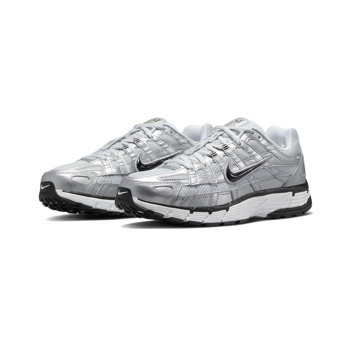 Nike P-6000 Silver Retro-Style Trainers FD9876-101 - product image from the listing.