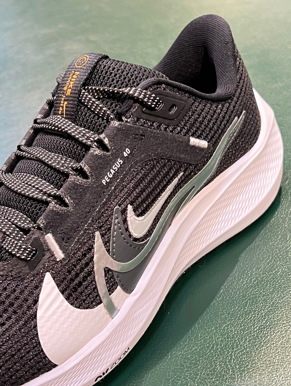 Nike Pegasus 40 PRM Running Shoes in Black FB7179-001 - product image from the listing.