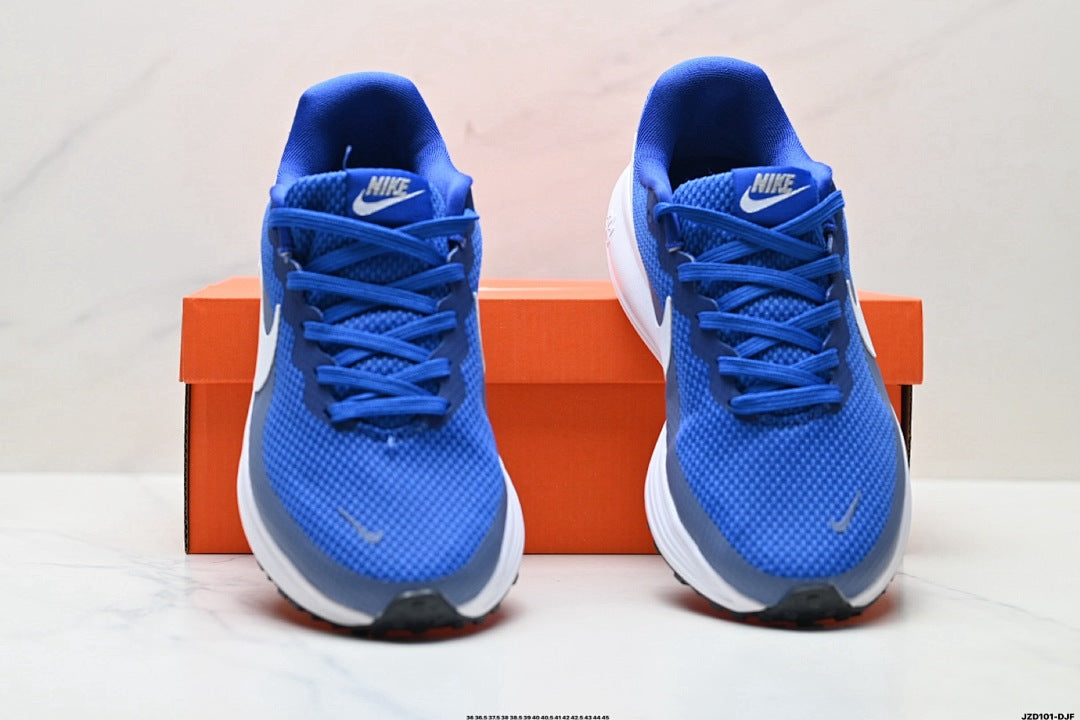 Blue and White Nike Revolution 8 Running Shoes - product image from the listing.