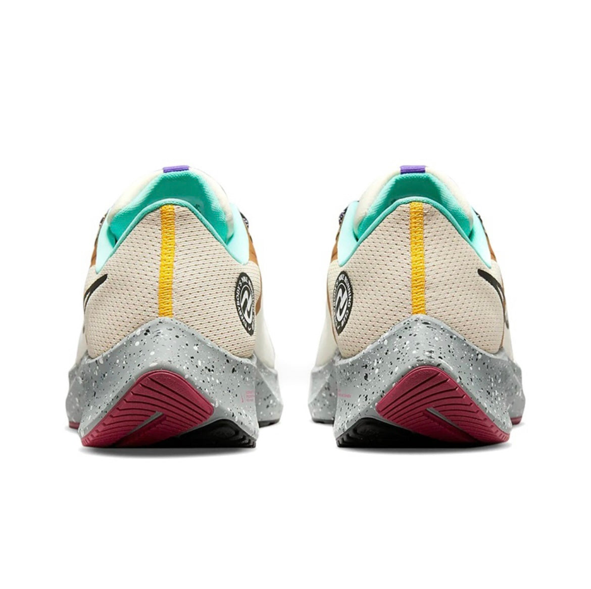 Ivory Nike Air Zoom Pegasus 38 Running Shoes DO2337-100 - product image from the listing.