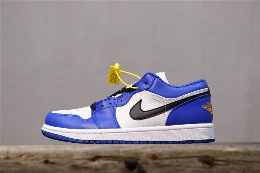 Nike Dunk Low in Blue White Black 553558-401 - product image from the listing.