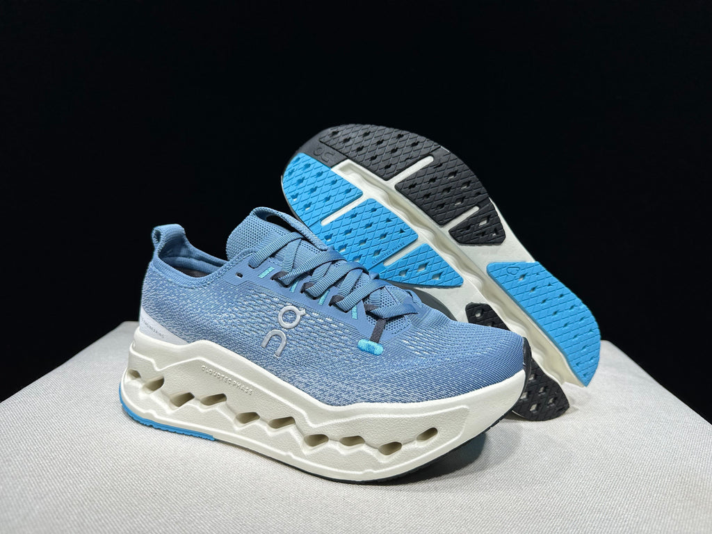 On Cloudsurfer Max Running Sneakers in Blue - product image from the listing.