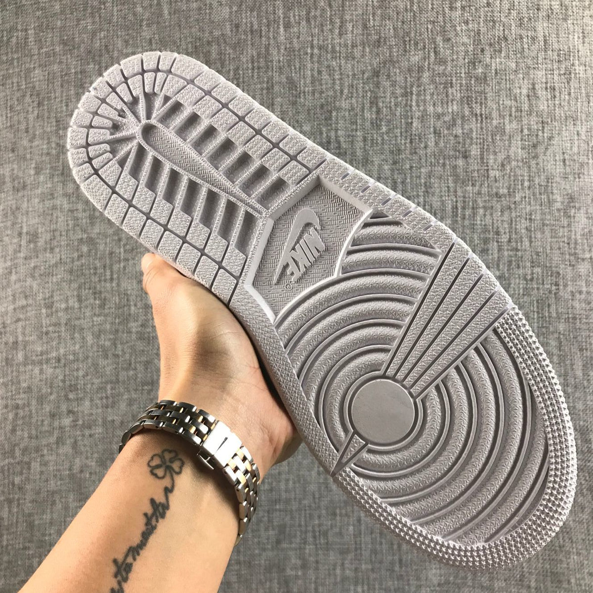 Air Jordan 1 Mid Sneakers in White - product image from the listing.