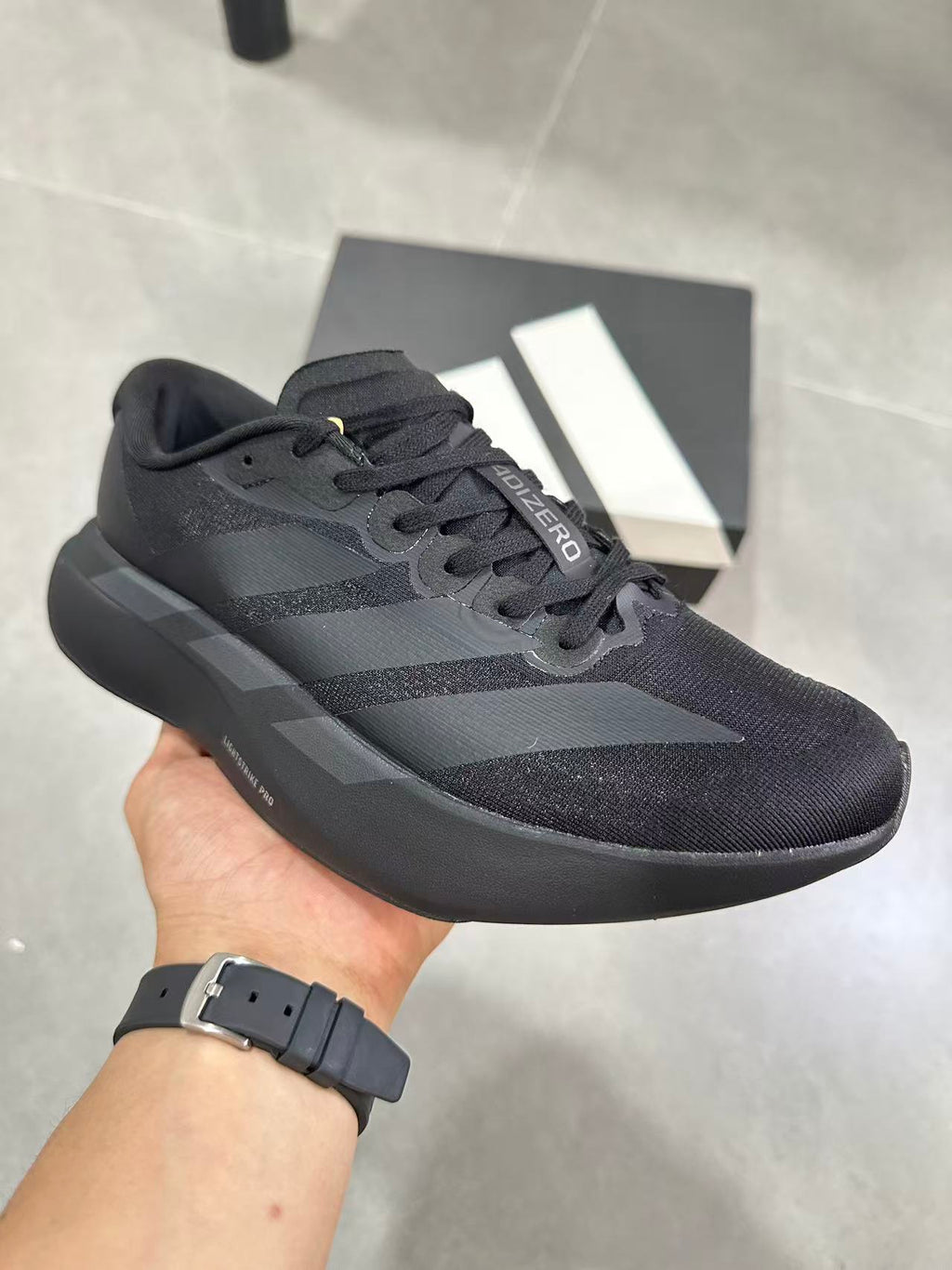 adidas Lightstrike Pro KH9858 Running Shoes in Black - product image from the listing.