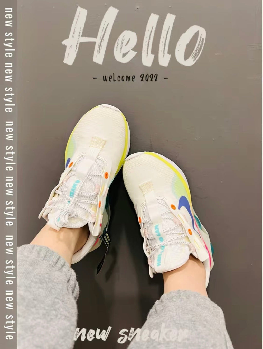 Nike Air Max 2021 Sneakers in White Green Purple DO2328-101 - product image from the listing.