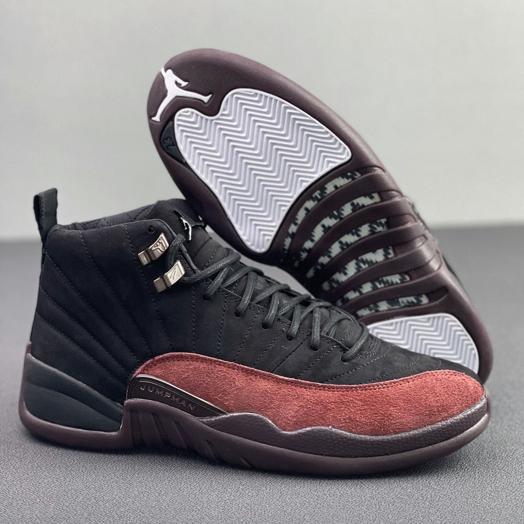 Jordan 12 Retro A Ma Maniére in Black Burgundy DV6989-001 - product image from the listing.