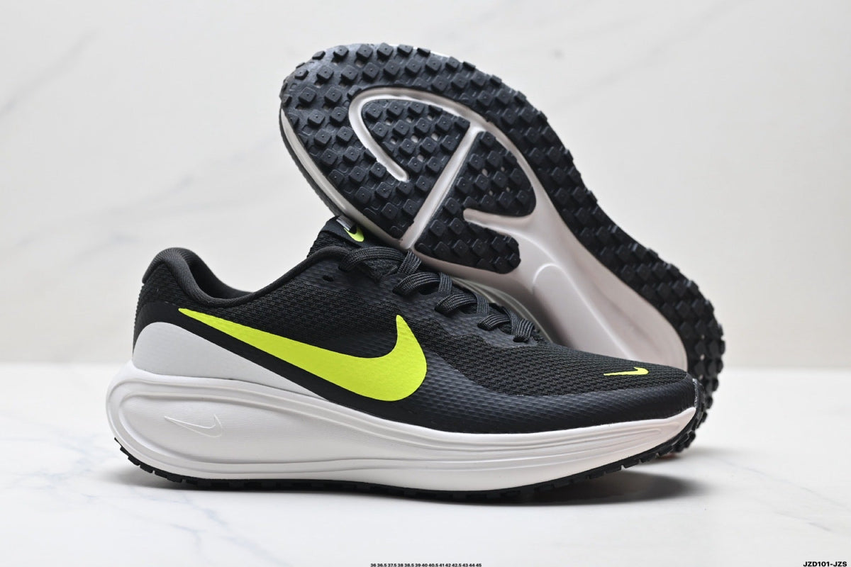Nike Revolution 8 Running Shoes, in Black and Volt - product image from the listing.