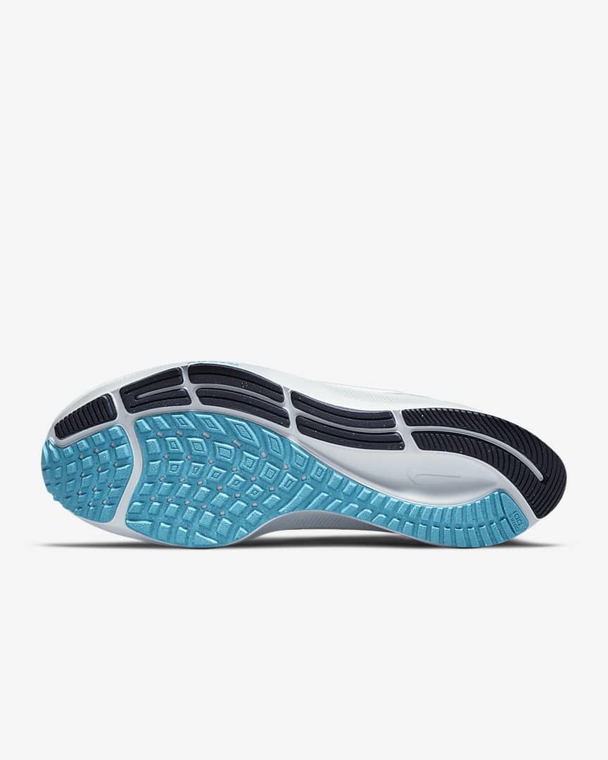 Nike Air Zoom Pegasus 38 Running Shoes in White Navy CW7356-101 - product image from the listing.