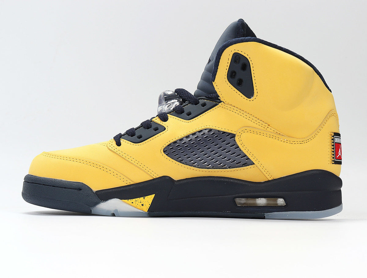Jordan Spizike High-Top Sneakers in Black Yellow CQ9541-704 - product image from the listing.