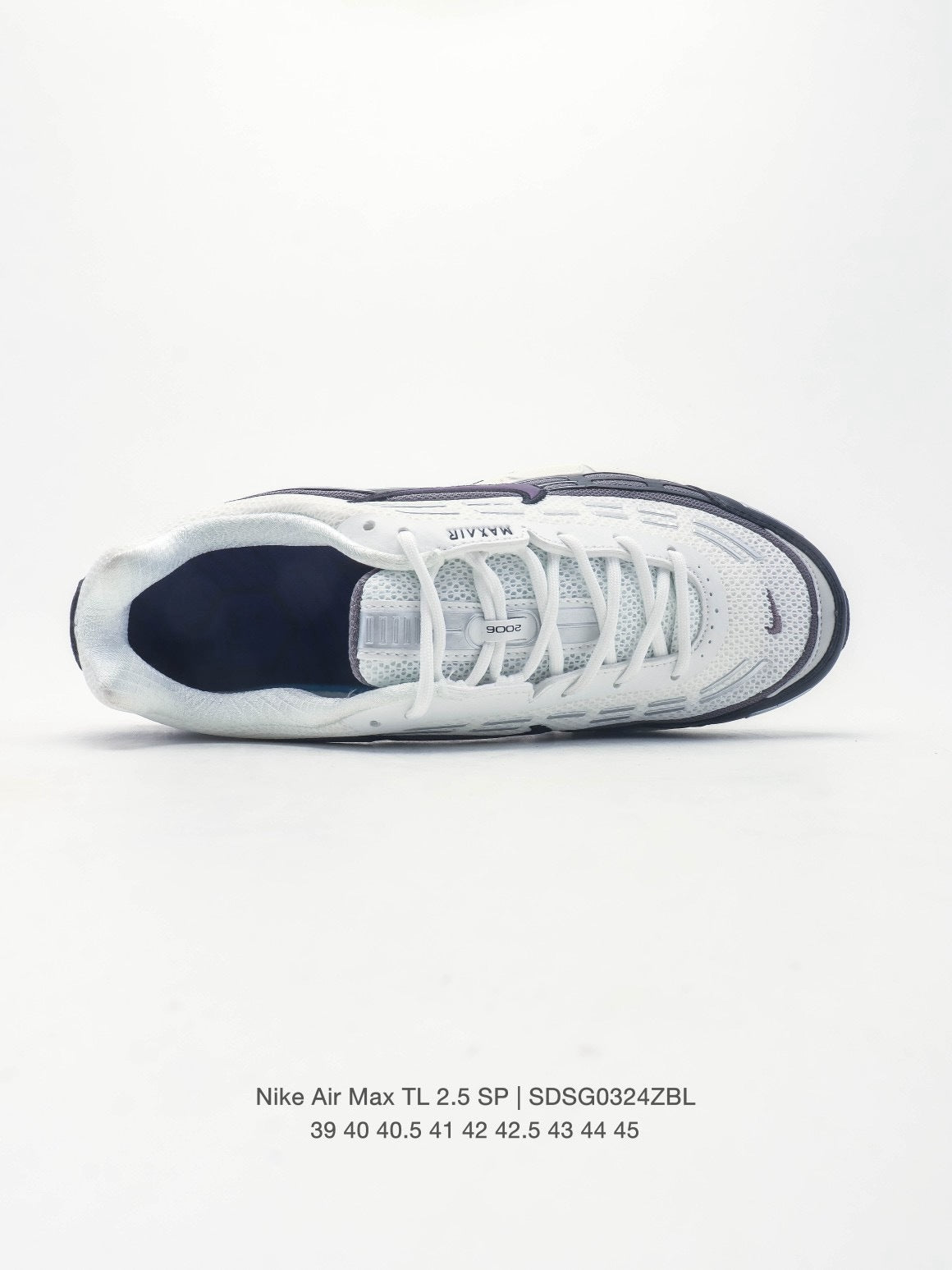 Nike Air Max TL 2.5 SP Sneakers in White Purple SDSG0324ZBL - product image from the listing.