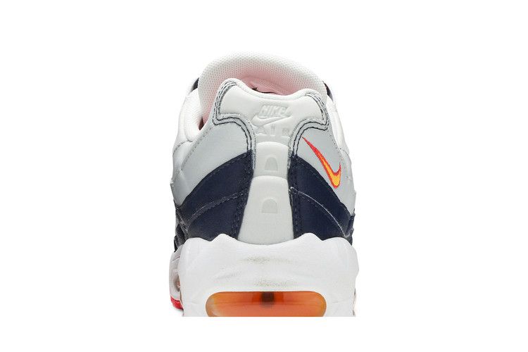 Women's Nike Air Max 95 Midnight Navy Pure Platinum Laser Orange - product image from the listing.