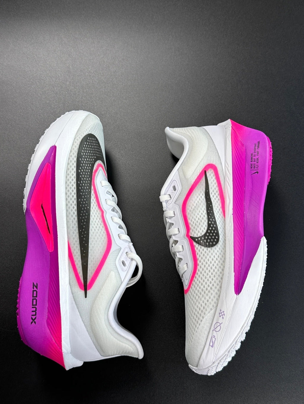 Nike Zoom Fly 6 Running Shoes in White Pink FN8454-101 - product image from the listing.