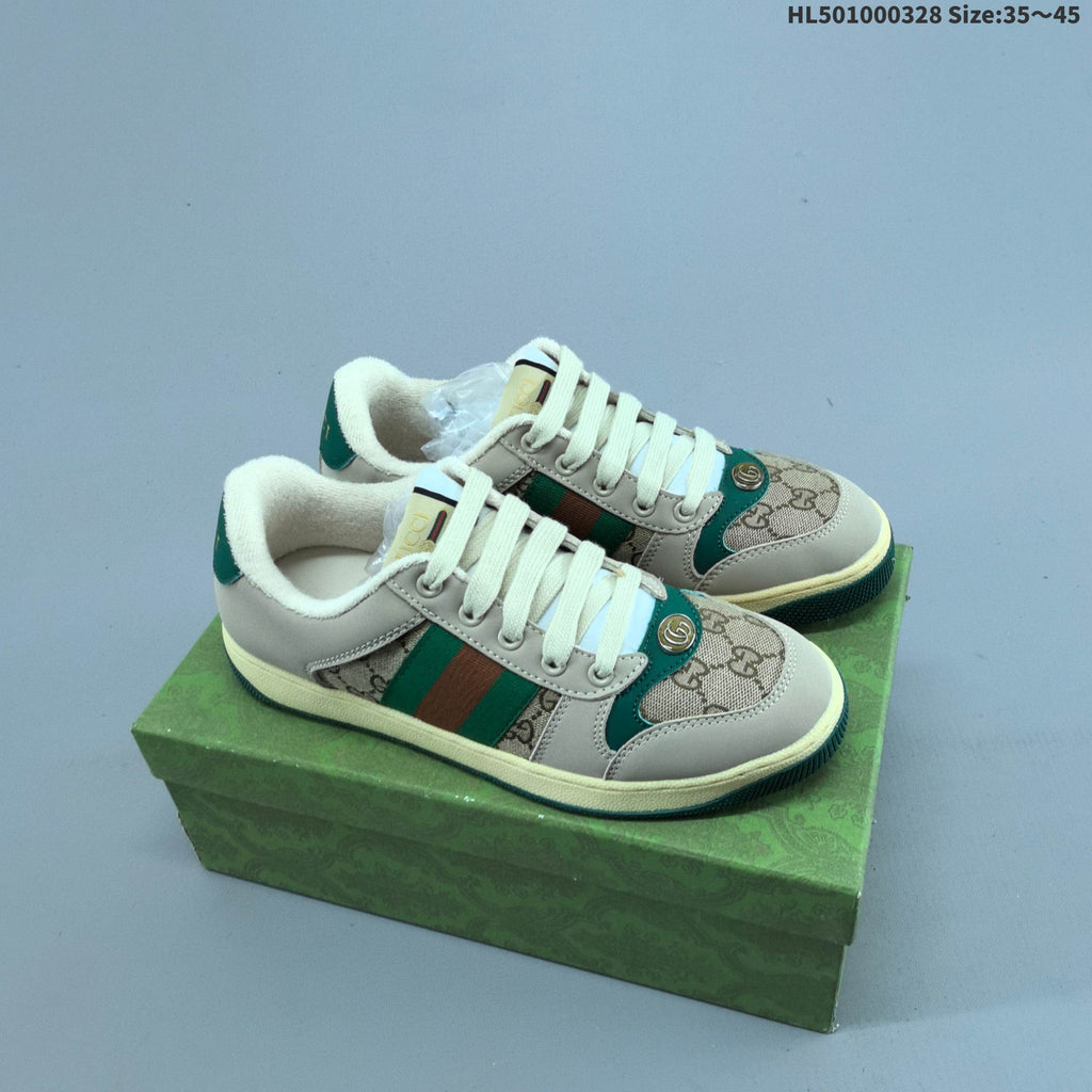 Gucci Distressed Screener Low-Cut Sneakers - product image from the listing.
