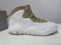 Air Jordan 10 Retro in White/Brown - product image from the listing.