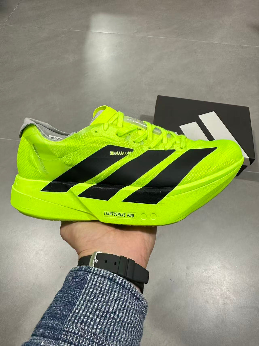 Volt Green Nike Lightstrike Pro Running Shoes - product image from the listing.