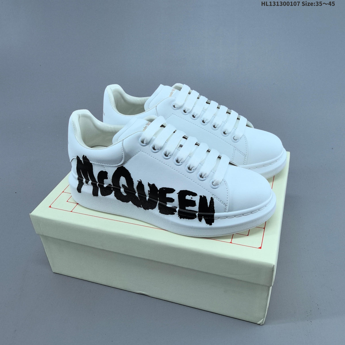 Alexander McQueen Oversized Sole Trainers with Graphic Logo - product image from the listing.