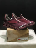 On Cloud X 4 Coast Slip-On Sneakers in Burgundy Red - product image from the listing.