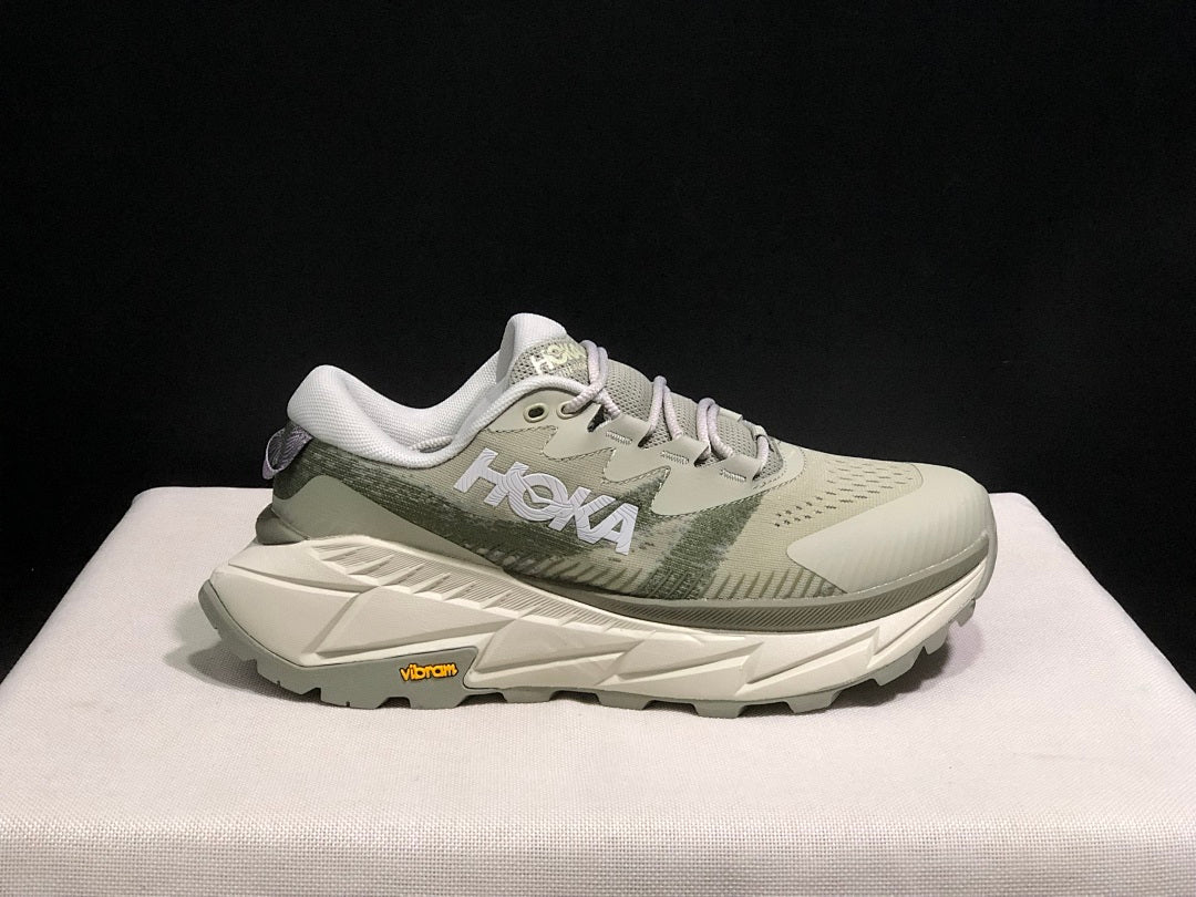 HOKA Skyline Float X Trail Sneakers, in Gray Green - product image from the listing.