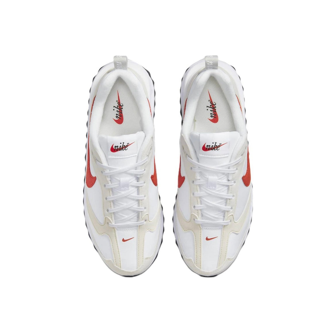 Nike Air Max Dawn Sneakers in White Red DC4068-101 - product image from the listing.