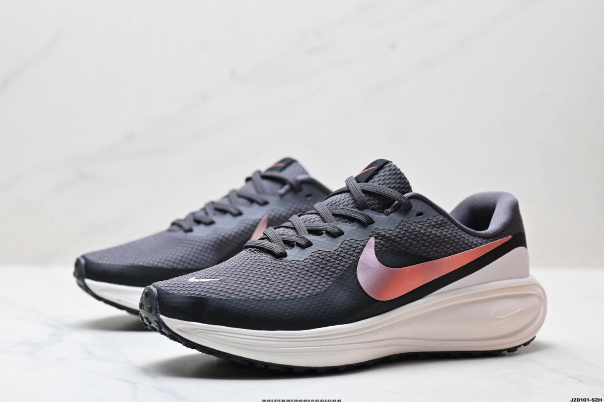 Nike Revolution 8 Running Shoes, in Charcoal and Pink - product image from the listing.