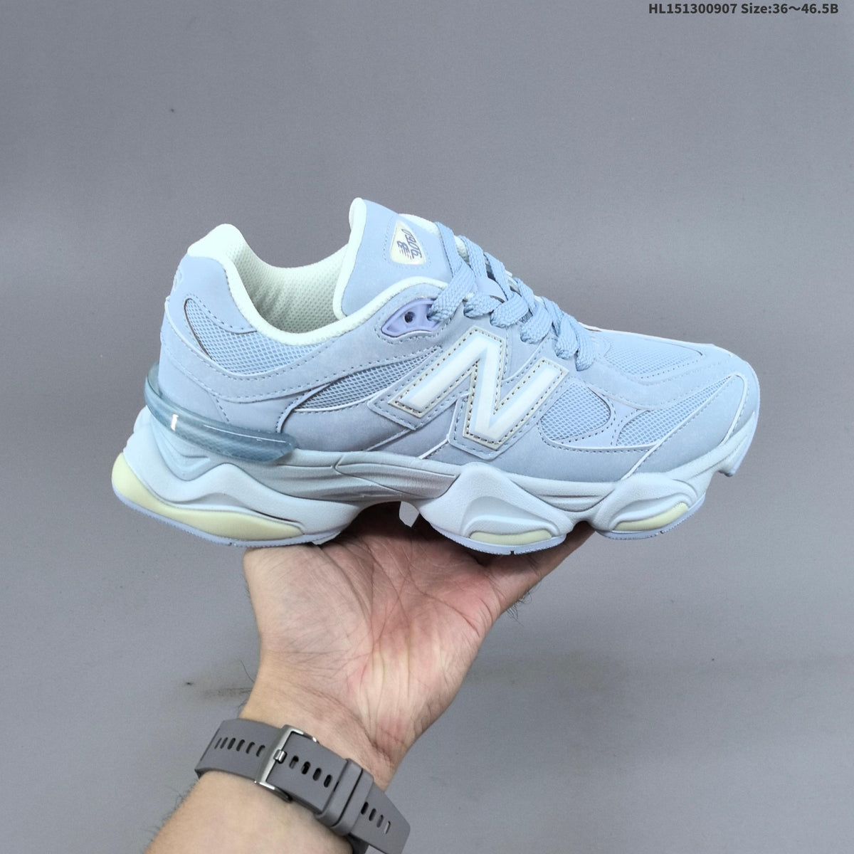 Black and Gray New Balance 9060 Sneakers - product image from the listing.