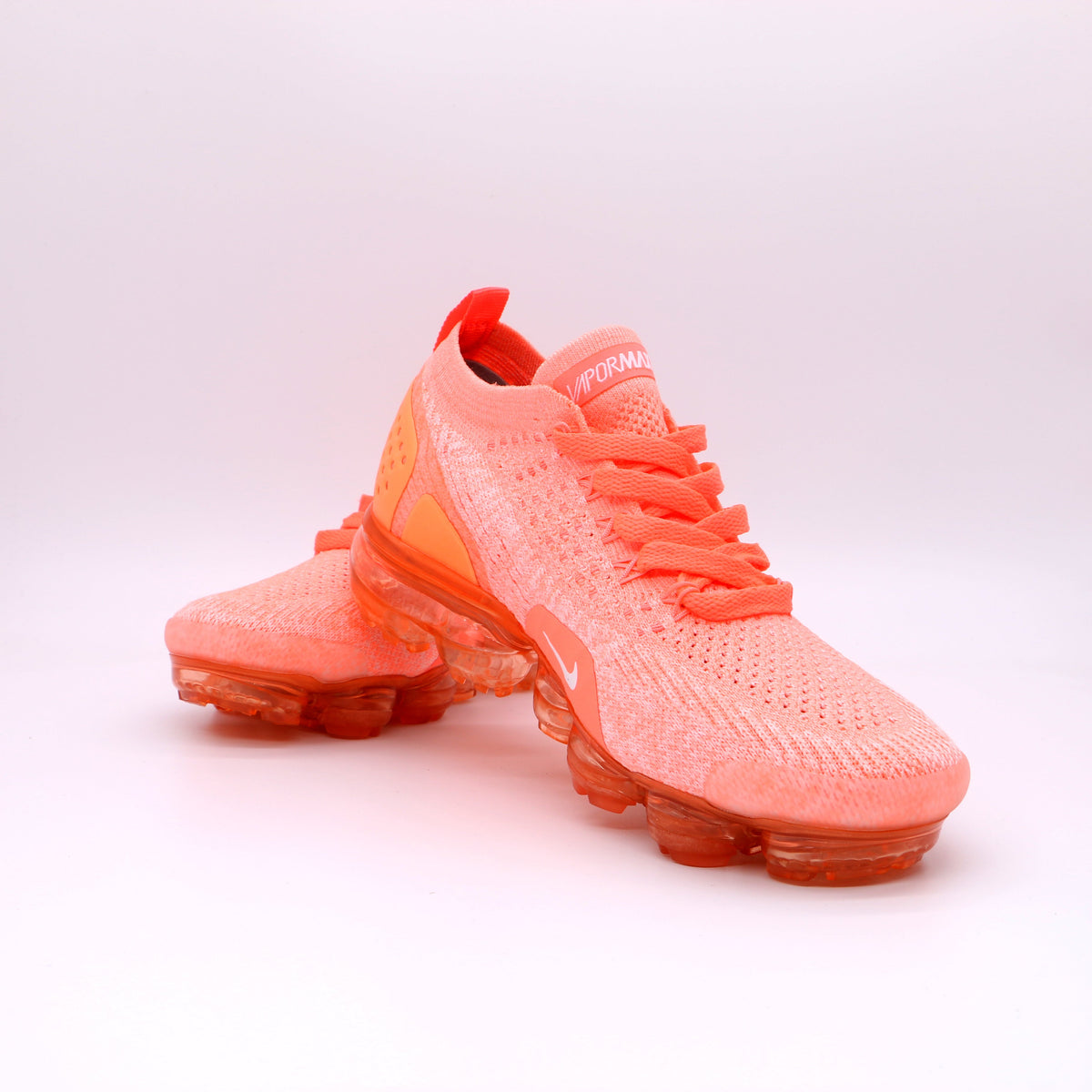 Nike Air VaporMax 2018 Flyknit Sneakers in Orange 942843-800 - product image from the listing.