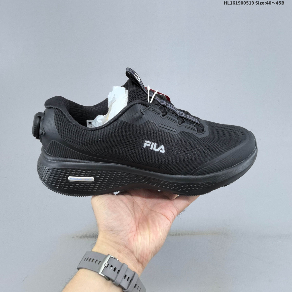 Men's FILA BOA NUVOLE RUN 3+ Running Shoes, Grey - product image from the listing.