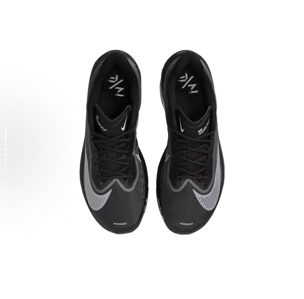 Black and White Nike Zoom Fly Running Shoes - product image from the listing.