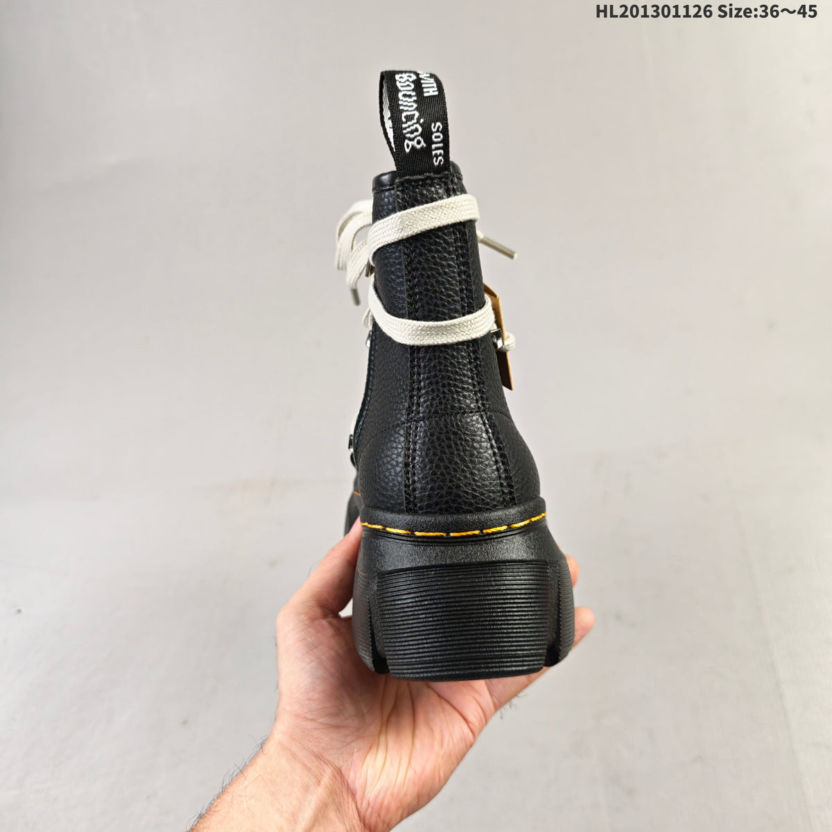 Dr. Martens 1461 Platform Lace-Up Boots, in Black - product image from the listing.